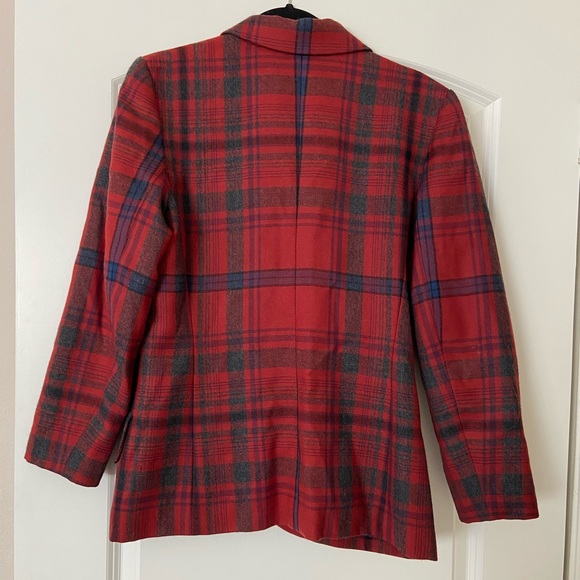 YSL plaid print wool blazer - Picture 3 of 8